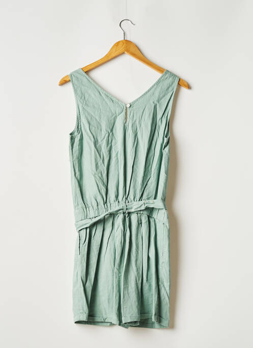 Combishort fermeture boutonnée au dos sans manche vert ESPRIT DE LA MER femme