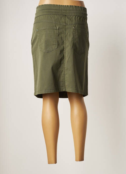 Jupe mi-longue vert CECIL pour femme