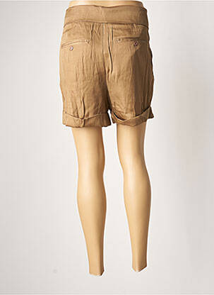 Short fermeture zippée sous rabat boutonné taille normale marron VILA femme