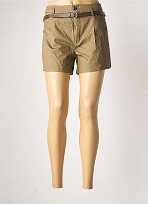 Short fermeture zippée sous rabat boutonné taille normale vert VILA femme