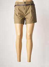 Short fermeture zippée sous rabat boutonné taille normale vert VILA femme