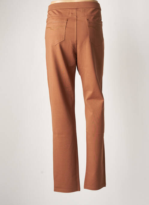 Pantalon slim marron YOULINE pour femme