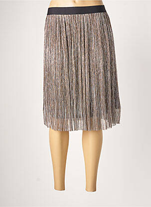 Jupe mi-longue stretch beige SPARKZ femme