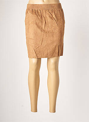 Jupe courte poches marron SPARKZ femme