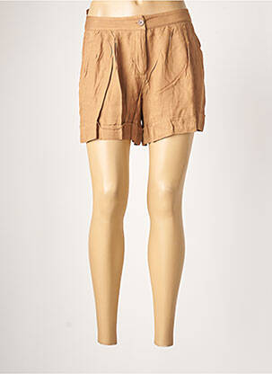 Short fermeture zippée sous rabat boutonné taille normale beige VILA femme