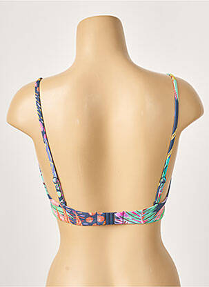 Haut de maillot de bain stretch haut bandeau bleu CHERRY BEACH femme