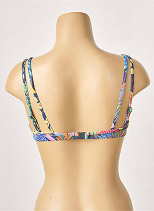Haut de maillot de bain stretch haut soutien-gorge moulé bleu CHERRY BEACH femme