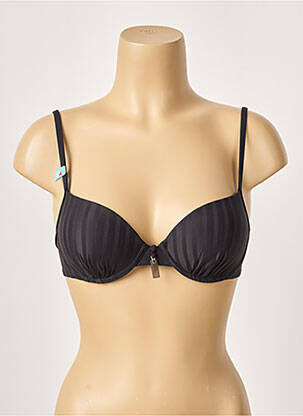 Haut de maillot de bain stretch haut soutien-gorge moulé noir CHERRY BEACH femme