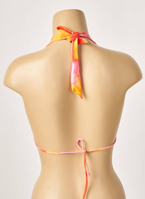 Haut de maillot de bain orange CHERRY BEACH pour femme