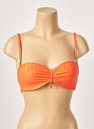 Haut de maillot de bain stretch haut bandeau orange CHERRY BEACH femme