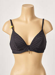 Haut de maillot de bain stretch haut soutien-gorge emboitant noir CHERRY BEACH femme
