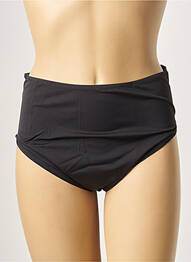 Bas de maillot de bain tissage satiné culotte noir BELCOR femme