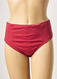 Bas de maillot de bain tissage satiné culotte rouge BELCOR femme