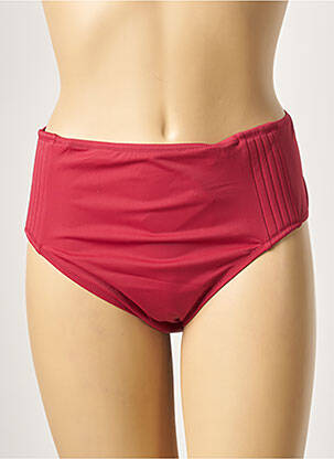 Bas de maillot de bain tissage satiné culotte rouge BELCOR femme