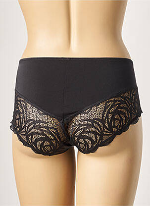 Bas de maillot de bain tissage satiné culotte noir BELCOR femme