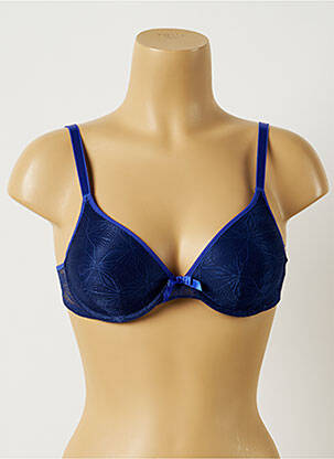 Soutien-gorge effet matière satinée haut soutien-gorge push-up bleu PASSIONATA femme