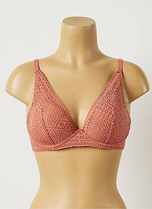 Soutien-gorge effet matière satinée haut soutien-gorge moulé marron PASSIONATA femme