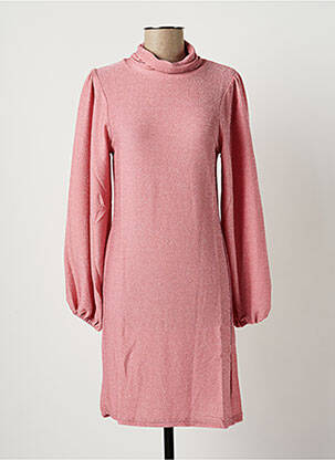 Robe mi-longue manches longues manches longues rose SPARKZ femme