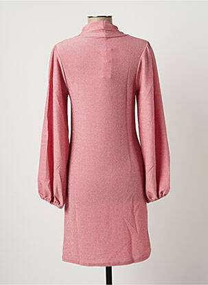 Robe mi-longue manches longues manches longues rose SPARKZ femme