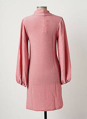 Robe mi-longue manches longues manches longues rose SPARKZ femme