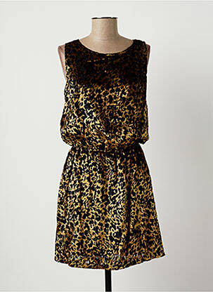 Robe mi-longue col rond fines bretelles noir SPARKZ femme