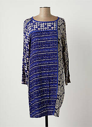 Robe courte manches longues manches longues bleu LA FIANCEE DU MEKONG femme