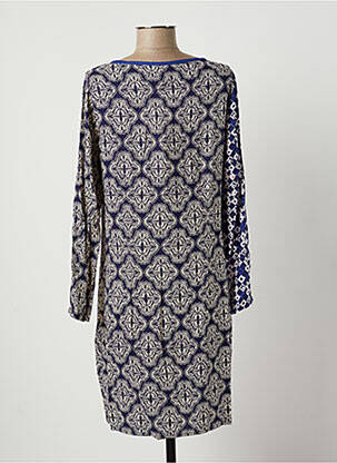 Robe courte manches longues manches longues bleu LA FIANCEE DU MEKONG femme