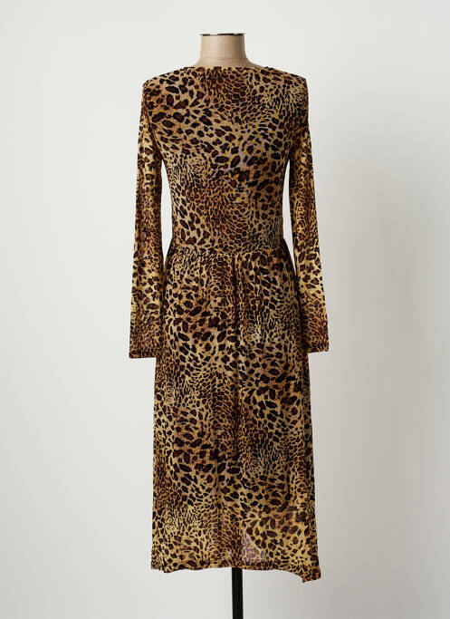 Robe mi-longue marron SPARKZ pour femme