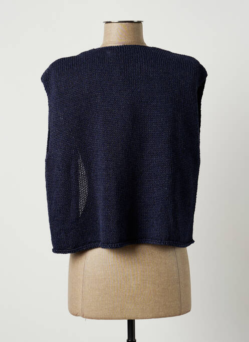 Gilet sans manche bleu MONTAGUT pour femme