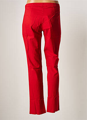 Pantalon droit tissage popeline taille normale rouge LA FIANCEE DU MEKONG femme