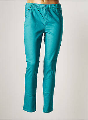 Pantalon slim taille élastique taille normale bleu LA FIANCEE DU MEKONG femme