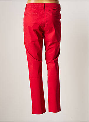 Pantalon chino fermeture zippée sous rabat boutonné taille normale rouge LA FIANCEE DU MEKONG femme