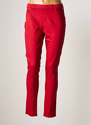 Pantalon slim taille élastique taille normale rouge LA FIANCEE DU MEKONG femme