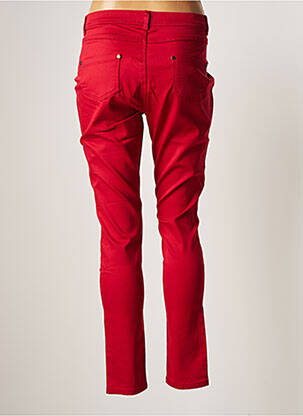 Pantalon slim taille élastique taille normale rouge LA FIANCEE DU MEKONG femme