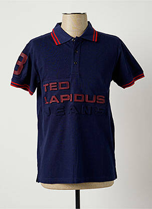 Polo bleu TED LAPIDUS pour homme