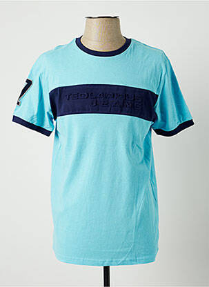 T-shirt bleu TED LAPIDUS pour homme