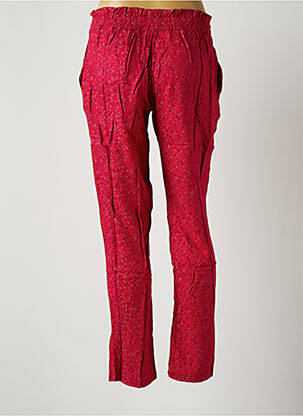 Pantalon droit taille élastique taille normale rose LA FIANCEE DU MEKONG femme