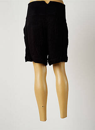 Short fermeture zippée sous rabat boutonné taille haute noir VILA femme