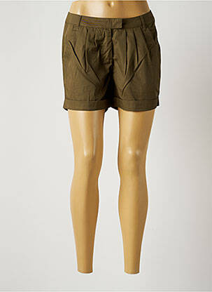 Short fermeture zippée sous rabat avec crochet taille normale vert VILA femme