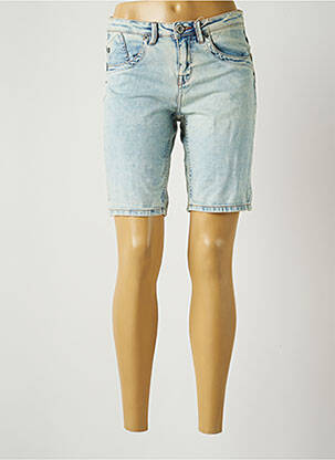 Bermuda coupe droite taille normale bleu GARCIA femme