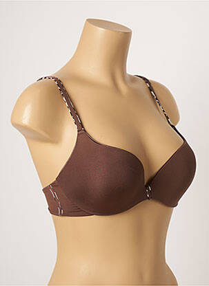 Soutien-gorge bretelle multi position haut soutien-gorge moulé marron CHANTELLE femme