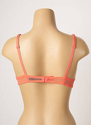 Soutien-gorge effet matière satinée haut soutien-gorge push-up orange IMPLICITE femme