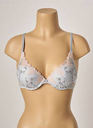 Soutien-gorge effet matière satinée haut soutien-gorge push-up bleu PASSIONATA femme