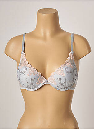 Soutien-gorge effet matière satinée haut soutien-gorge push-up bleu PASSIONATA femme