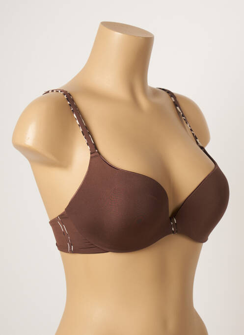 Soutien-gorge bretelle multi position haut soutien-gorge moulé marron CHANTELLE femme