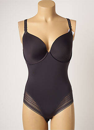 Body lingerie effet matière satinée gris SIMONE PERELE femme
