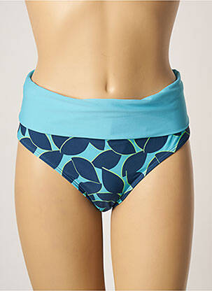 Bas de maillot de bain imprimé fantaisie culotte bleu BESTFORM femme