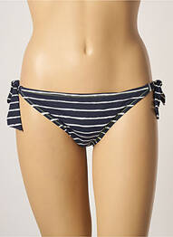 Bas de maillot de bain imprimé rayures bikini bleu CHERRY BEACH femme