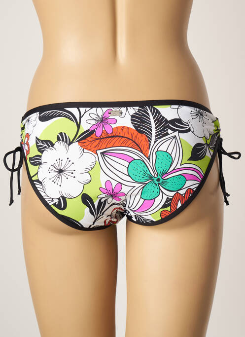 Bas de maillot de bain imprimé fleurs culotte blanc CHERRY BEACH femme