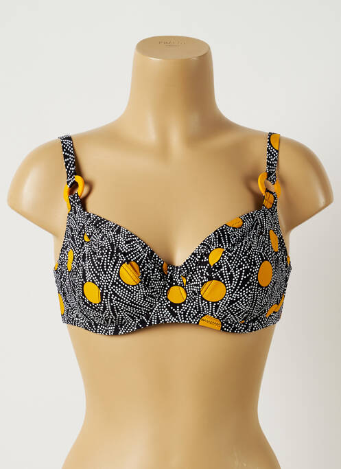 Haut de maillot de bain noir ANTIGEL pour femme